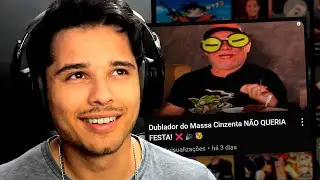 o dublador de ben 10 fantasiado com seu alien