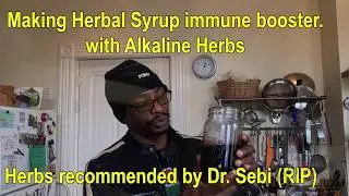 Alkaline syrup to boost the immune system and nourish the body.Natural remedies.