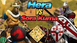 Huns vs Georgians | 1v1 Arabia | vs Sora Kuma | AoE2
