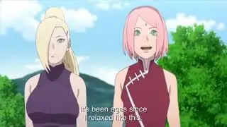 Himawari knocks out naruto as he prepares to go accept hokage-eng sub