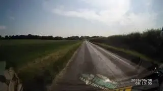 Crazy Overtaking Reepham in Norfolk