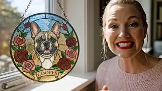 Personalized Dog Suncatcher | Custom Memorial Gift for Dog Lovers