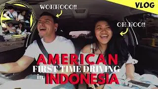 BULE PERTAMA KALI NYETIR DI JAKARTA II AMERICAN FIRST TIME DRIVING IN INDONESIA