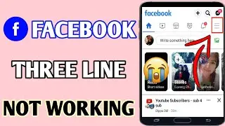 Facebook Menu Isn't Available Right Now // Facebook Three Line Option Not Working