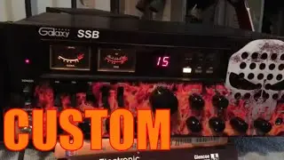Custom Punisher Faceplate GALAXY SSB EXPORT CB RADIO