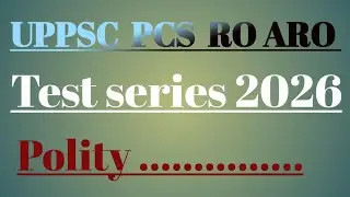 UPPSC PCS test series 2026 test 6 #polity #Polity test series #polity #polity mcq