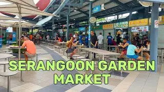 5-minutes tour of Serangoon Garden Market | Hawker Centre | Singapore Street Food