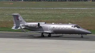 LaudaMotion Learjet 60 takeoff at Graz Airport | OE-GLJ