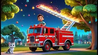 Fire Truck Loud and Bright | Brave Firefighter Song for Kids | Sirens, Lights & Rescue Rhyme