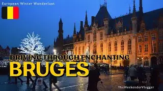 Driving through Enchanting Bruges, Belgium: Central Parking Adventure! | December 2023 | 4K