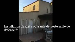 Installation de grille ouvrante de porte grille de d&eacute;fense fr