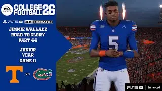 COLLEGE FOOTBALL 26: JIMMIE WALLACE CAREER (PS5 PRO) (4K ULTRA HD) PART 44 - vs. TENNESSEE