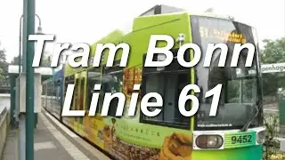 [Video] Straßenbahnlinie 61 (Teilstrecke) | Bonn Hbf - Bonn, Kopenhagener Straße | 2013