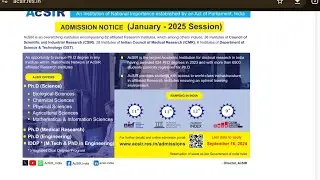 How to fill AcSIR application form? #acsir #india #form #PhD 😎😎😎🔥👍💯