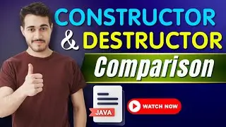 Constructor in JAVA | Difference Between Constructor and Destructor in JAVA [COMPARISON]