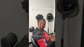 HER LOCS WERE ALMOST GONE😳 #loctician #locrepair