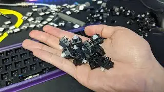 Cherry MX Clear Sound Test (Stock vs. Lubed & Filmed) (NK65 Entry Edition)