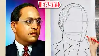 Dr. Babasaheb Ambedkar Drawing | Constitution day drawing