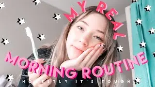 my REAL *ONLINE* school morning routine