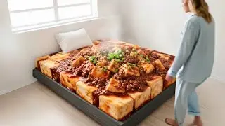 【AI ASMR】食べ物ベッド  どれがいい？②~Which Food Bed Do You Like?~