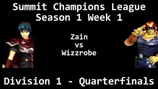 SCL1.1 - Zain (Marth) vs Wizzrobe (Captain Falcon) - Division 1 Quarterfinals