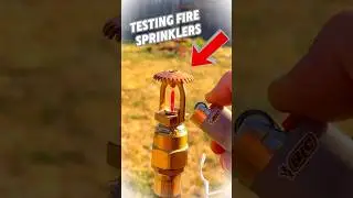 Тест пожарного спринклера 🔥💦 #шорты