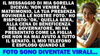 Mia sorella mi ha scritto: 'Non venire al matrimonio, ci farai vergognare'. Quella notte, il...