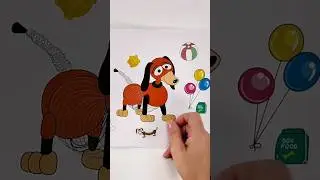 Toy Story Sticker Book  Slinky Dog #cooltoys #disney #toystory