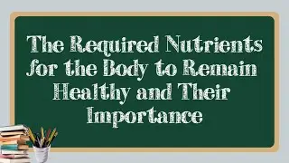 MAPEH 7: HEALTH (The Required Nutrients for the Body to Remain Healthy and Their Importance)