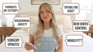 chit chat Q&A // new birth control, modesty, mental health, tattoos, new hair + more!