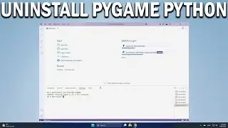 How To Uninstall PyGame in VS Code Remove PyGame Module