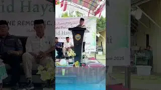 PELETAKAN BATU PERTAMA MASJID HAYATULLAH DESA BIBANE REMDI KEC.PATANI BARAT HALMAHERA TENGAH