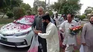 Amazing n unique Welcome of BZU V.C. Mansur Akbar Kundi