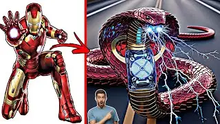 Что, если бы Мстители стали СМЕРТОНОСНЫМИ КОБРАМИ? 😳🕷️⚡ ЭПИЧЕСКИЕ РЕАЛИСТИЧНЫЕ ПРЕВРАЩЕНИЯ