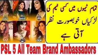 PSL2020|All All team Brand Ambassadors For PSL 2020
