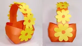DIY Paper Basket- How can make easy & nice paper basket for gift-Jarine's Crafty Creation