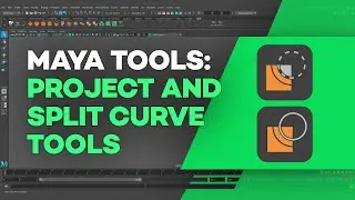 Инструменты проекта и разделения кривой Maya