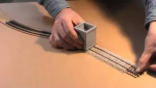 Part 1 Proses Pre-Cut Cork Bed System for HO model Railway Tracks