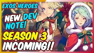 New Directors Note! Season 3 Incoming! Schmid SF! Exos Heroes