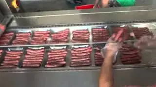 thermoforming packing machine for sausage,ham,bacon