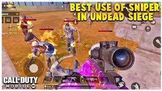CODM ZOMBIES ! How To Use Sniper Effectively in Undead Siege ! Undead Siege Tips and Tricks !