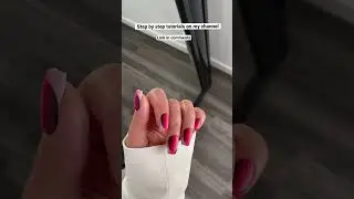 Reverse Vertical Optical Illusion French Ombre Nails