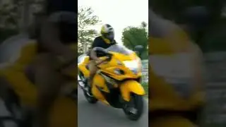 10X Loud Horn in Suzuki Hayabusa Silencer!