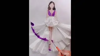 How to design a beautiful dress by tissue paper #vairalvideo  #fashioncreativity #explorepage
