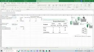 ENGL410: How To Solve a Two Resource Optimization Problem in Excel