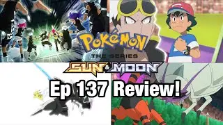 Ash defeats Guzma!!! Ash in Alola League Finals! Pok&eacute;mon Sun and Moon anime episode 137 review!