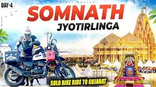 HYDERABAD TO GUJARAT SOLO BIKE RIDE | DAY 4 | SOMANATHA JYOTHIRLINGA | TELUGU MOTOVLOGS