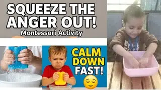 5-Minute Anger Reset for #kids| #montessori Calming #sponge Activity | Sensory #anger  Relief #viral
