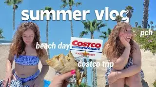CALIFORNIA DAY TRIP 🌊🐚🌴| ocean views, pch, beach day, & costco trip