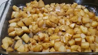 Oven Fried Potatoes and Onions